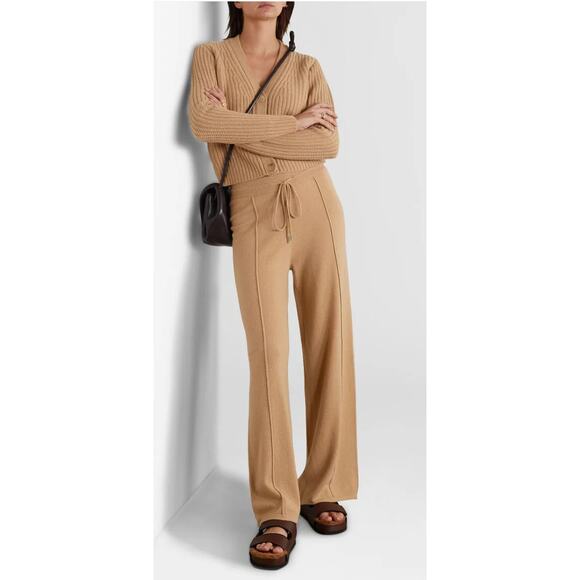 Nili Lotan Pants - Nili Lotan Seine Cashmere Wide-Leg Pants